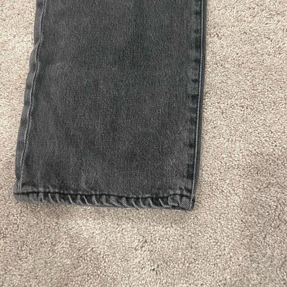 Frame Women's Le Slouch Black Grey Distressed Straight Leg Jean Size 30 - Picture 3 of 13